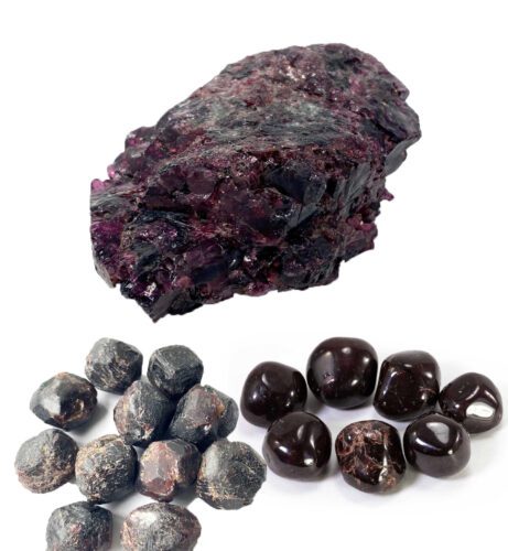 Red Garnet Tumbled and Raw