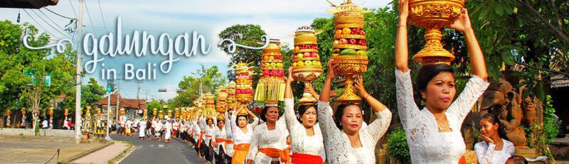 Galungan procession on Bali