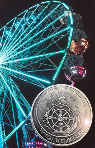 Wheel of Fortune Tarot Coin