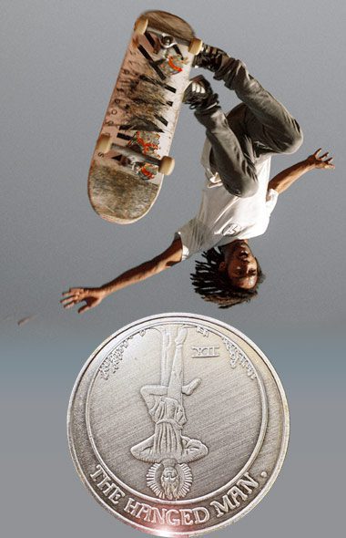 Hanged Man Tarot Coin