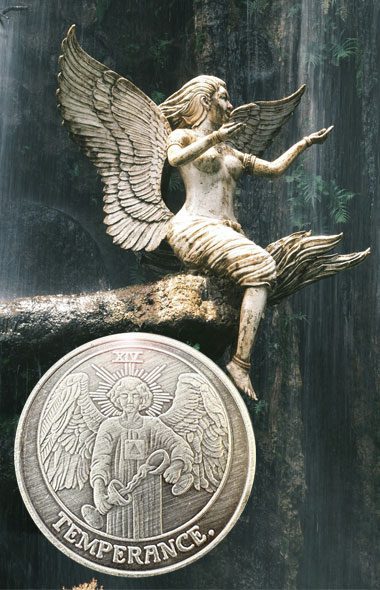 Temperance Tarot Coin