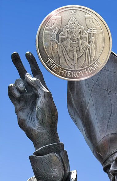 Hierophant Tarot Coin