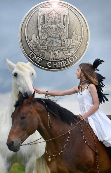 Chariot Tarot Coin