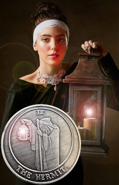 Hermit Tarot Coin